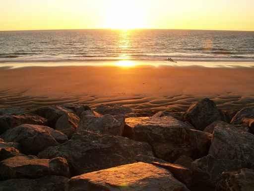 Amelie Sunrise Beach Wall Decal