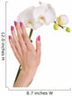Hand with Pink Manicure Wall Decal