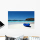 Blue Canoe Sandy Beach Wall Decal