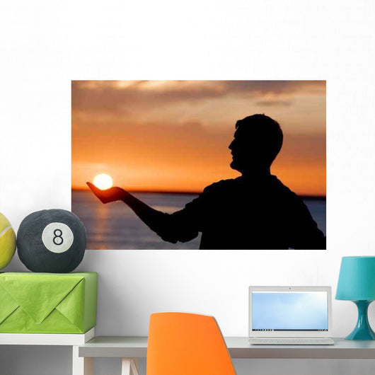 Touching Sun Wall Decal