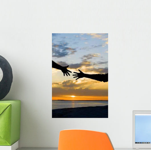 Reaching for Help Wall Decal