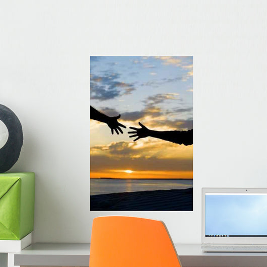 Reaching for Help Wall Decal