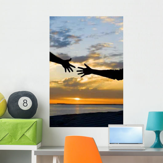 Reaching for Help Wall Decal