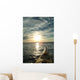 Kayaking into Sunset Wall Decal