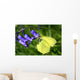 Lemon Butterfly Flower Bellflower Wall Decal