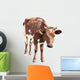 Cow Calf White Wall Decal