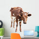 Cow Calf White Wall Decal