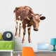 Cow Calf White Wall Decal