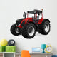 Red Farm Tractor Wall Decal