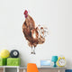 Rooster Watercolor Painting Wall Decal