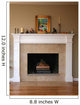 New Fireplace Wall Decal