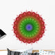 Red Green Blue Mandala Wall Decal