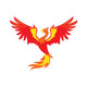 Flying Firebird Phoenix Wall Decal