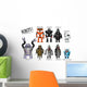 Robot Characters Wall Decal