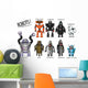 Robot Characters Wall Decal