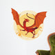 Red Western Dragon Wall Decal