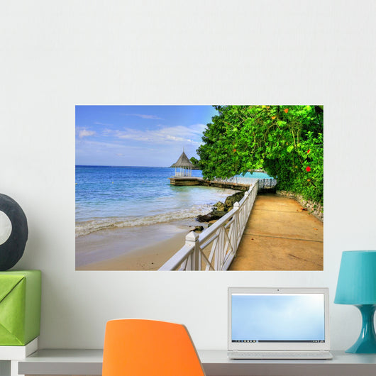 Pier Beach Montego Bay Wall Decal Design 1