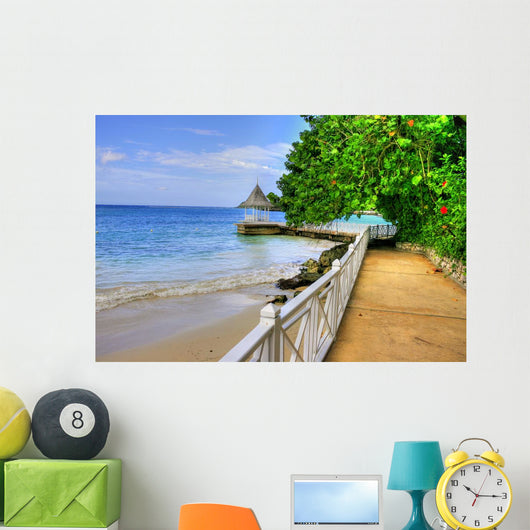 Pier Beach Montego Bay Wall Decal Design 1