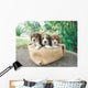 Three Beagle Puppies Wall Decal