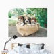 Three Beagle Puppies Wall Decal