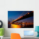 Manhattan Bridge Twilight Wall Decal