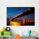 Manhattan Bridge Twilight Wall Decal