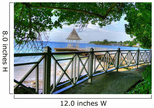 Pier Montego Bay Jamaica Wall Decal Design 1