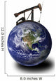 Oil Derrick Earth Wall Decal
