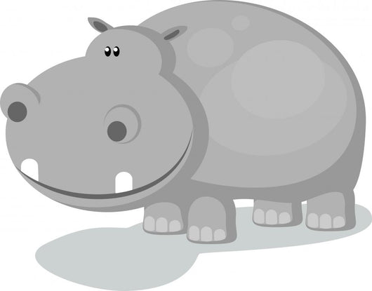 Hippo Wall Decal