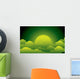 Green Moon Wall Decal