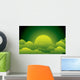 Green Moon Wall Decal