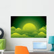 Green Moon Wall Decal