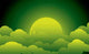 Green Moon Wall Decal