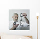 Senior Showing Pair Handcuffs Wall Decal