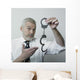 Senior Showing Pair Handcuffs Wall Decal