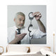 Senior Showing Pair Handcuffs Wall Decal