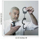 Senior Showing Pair Handcuffs Wall Decal