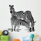 Three Zebras Drink Water Wall Decal