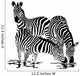 Three Zebras Drink Water Wall Decal
