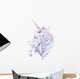 Cute Pastel Watercolor Unicorn Wall Decal