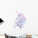Cute Pastel Watercolor Unicorn Wall Decal