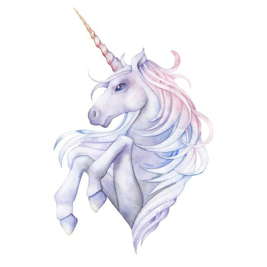 Cute Pastel Watercolor Unicorn Wall Decal