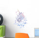 Cute Cloudy Watercolor Unicorn Wall Decal