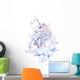 Cute Cloudy Watercolor Unicorn Wall Decal