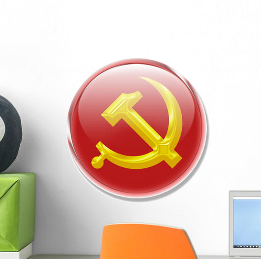 Button Communism Wall Decal