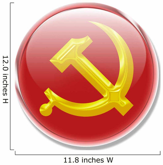 Button Communism Wall Decal