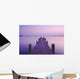 Blue Sunset with Jetty Wall Decal
