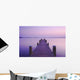 Blue Sunset with Jetty Wall Decal