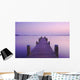 Blue Sunset with Jetty Wall Decal