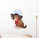 Cartoon Dog Chef Wall Decal